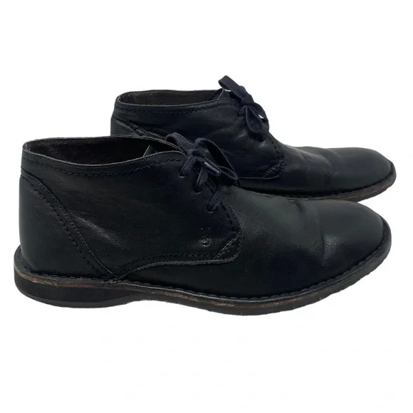 John Varvatos Black and Dark Gray Leather & Canvas Chukka Boots size 11 1/2 John Varvatos | Shoes | John Varvatos Mens Black Leather  main image 2